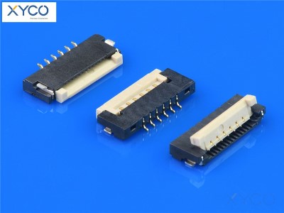 1.0mm 掀盖式H1.5 fpc连接器